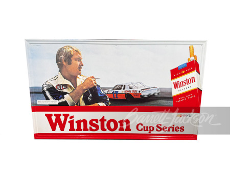 LARGE 1981 WINSTON CUP SERIES TIN SIGN