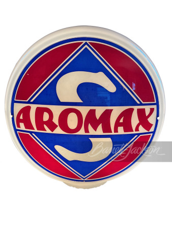 CIRCA LATE 1930S-EARLY '40S SKELLY AROMAX GASOLINE GAS PUMP GLOBE