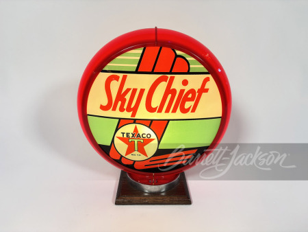 LATE 1940S-EARLY '50S TEXACO SKY CHIEF GASOLINE GAS PUMP GLOBE