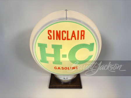 LATE 1950S-EARLY '60S SINCLAIR H-C GASOLINE GAS PUMP GLOBE