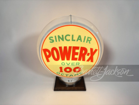 CIRCA 1950S SINCLAIR POWER-X GAS PUMP GLOBE