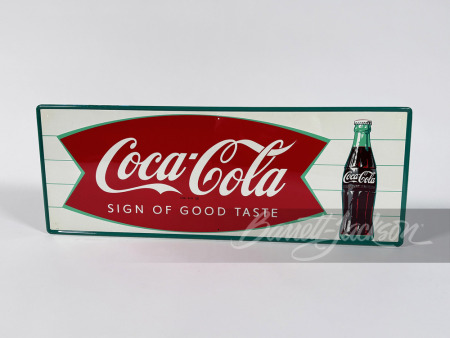 LATE 1950S-EARLY '60S COCA-COLA TIN SIGN