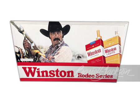 1981 WINSTON RODEO SERIES TIN SIGN