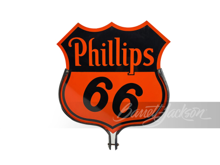 1945 PHILLIPS 66 OIL PORCELAIN SIGN