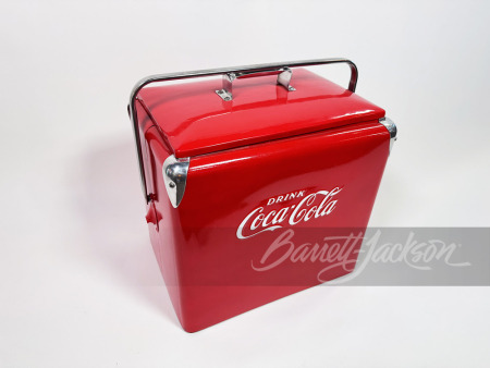 1950S COCA-COLA METAL PICNIC COOLER