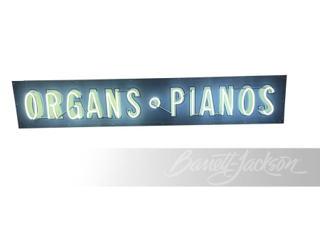 VINTAGE ''ORGANS-PIANOS'' NEON SIGN