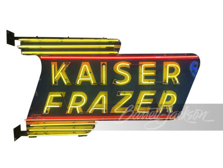 KAISER-FRAZER NEON PORCELAIN SIGN