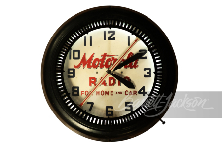 1930S MOTOROLA RADIO NEON CLOCK