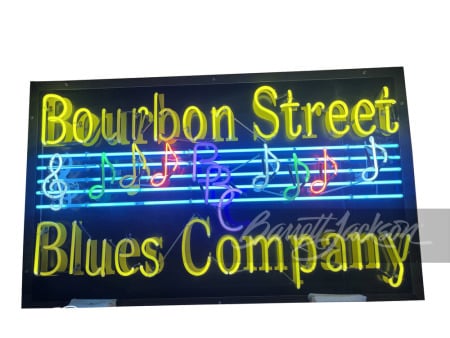 BOURBON STREET BLUES COMPANY NEON SIGN