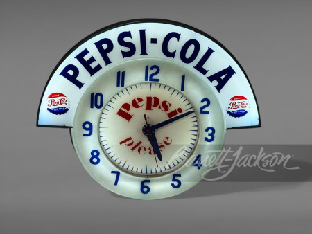 1950S PEPSI-COLA NEON MARQUEE CLOCK