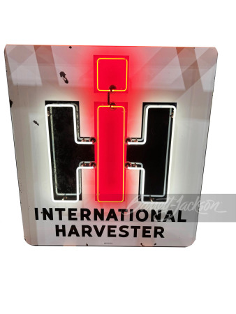 CIRCA 1940S INTERNATIONAL HARVESTER NEON PORCELAIN SIGN