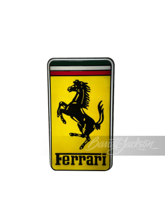 FERRARI AUTOMOBILES EMBOSSED LIGHT-UP SIGN