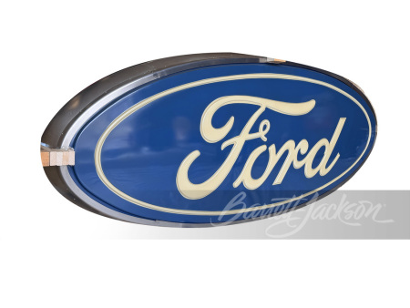 HUGE VINTAGE FORD AUTOMOBILES LIGHT-UP SIGN