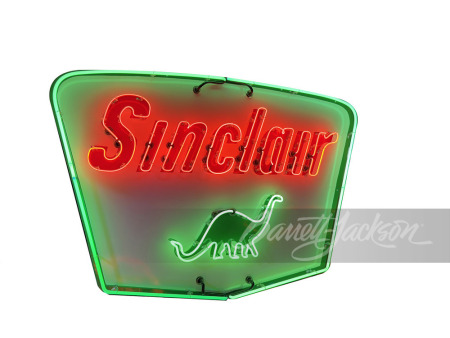 1950S SINCLAIR OIL PORCELAIN WITH ANIMATED NEON SIGN