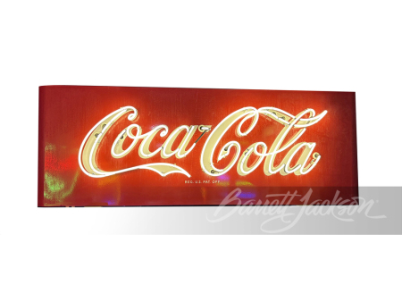 1950S COCA-COLA PORCELAIN SIGN WITH ANIMATED NEON