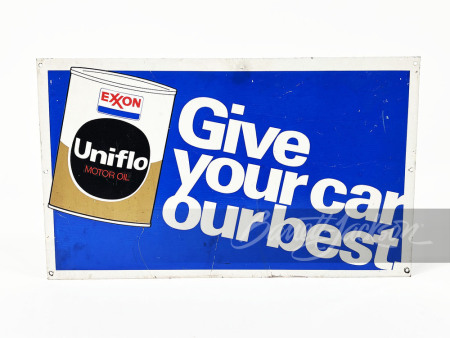 1960S EXXON OIL TIN SIGN
