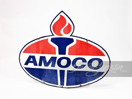 CIRCA 1970S AMOCO TIN SIGN