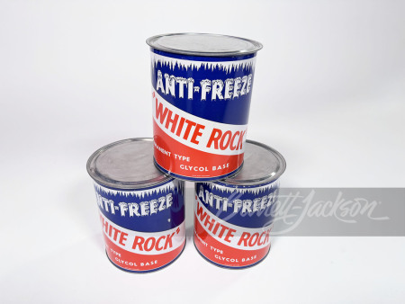 CIRCA 1940S-50S WHITE ROCK ANTI-FREEZE METAL TINS
