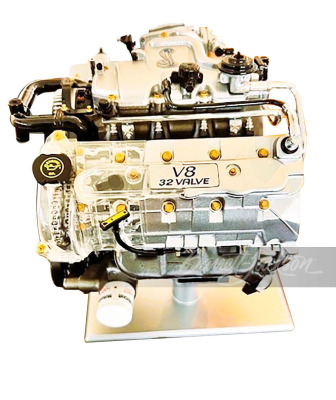 1/4 scale replica of the Ford Mustang Cobra 4.6 liter engine.
