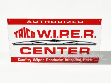 VINTAGE TRICO WIPER CENTER EMBOSSED TIN SIGN