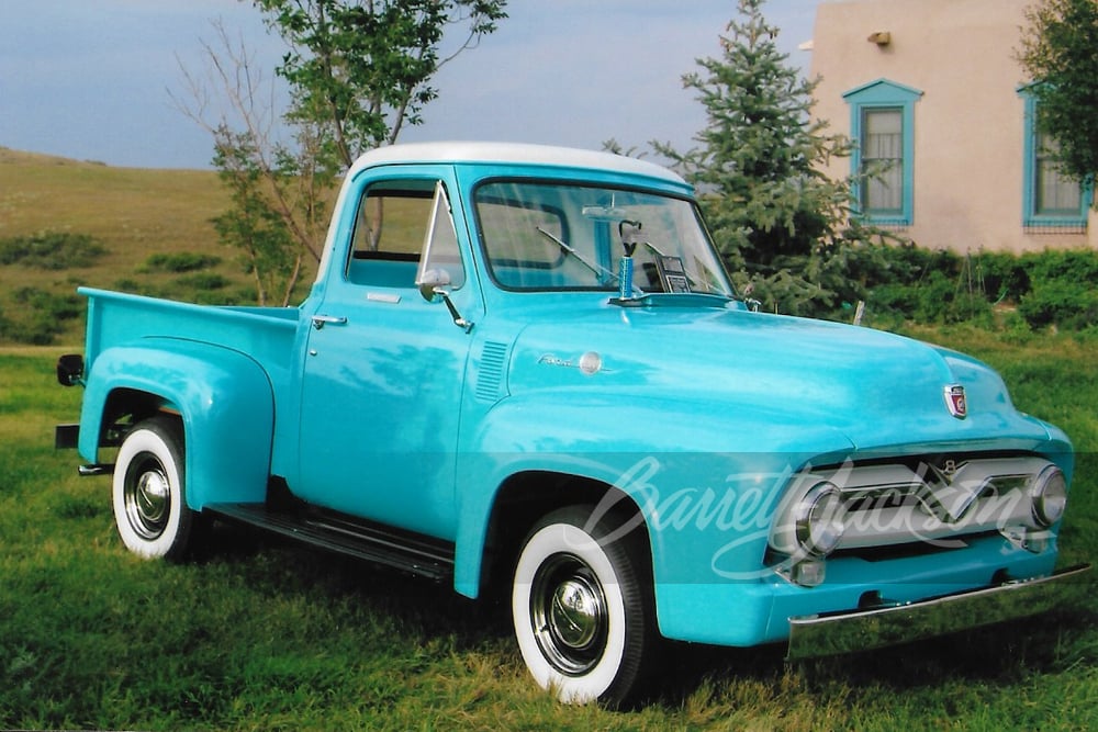 Lot 645 1955 Ford F 100 Pickup Barrett Jackson 9754